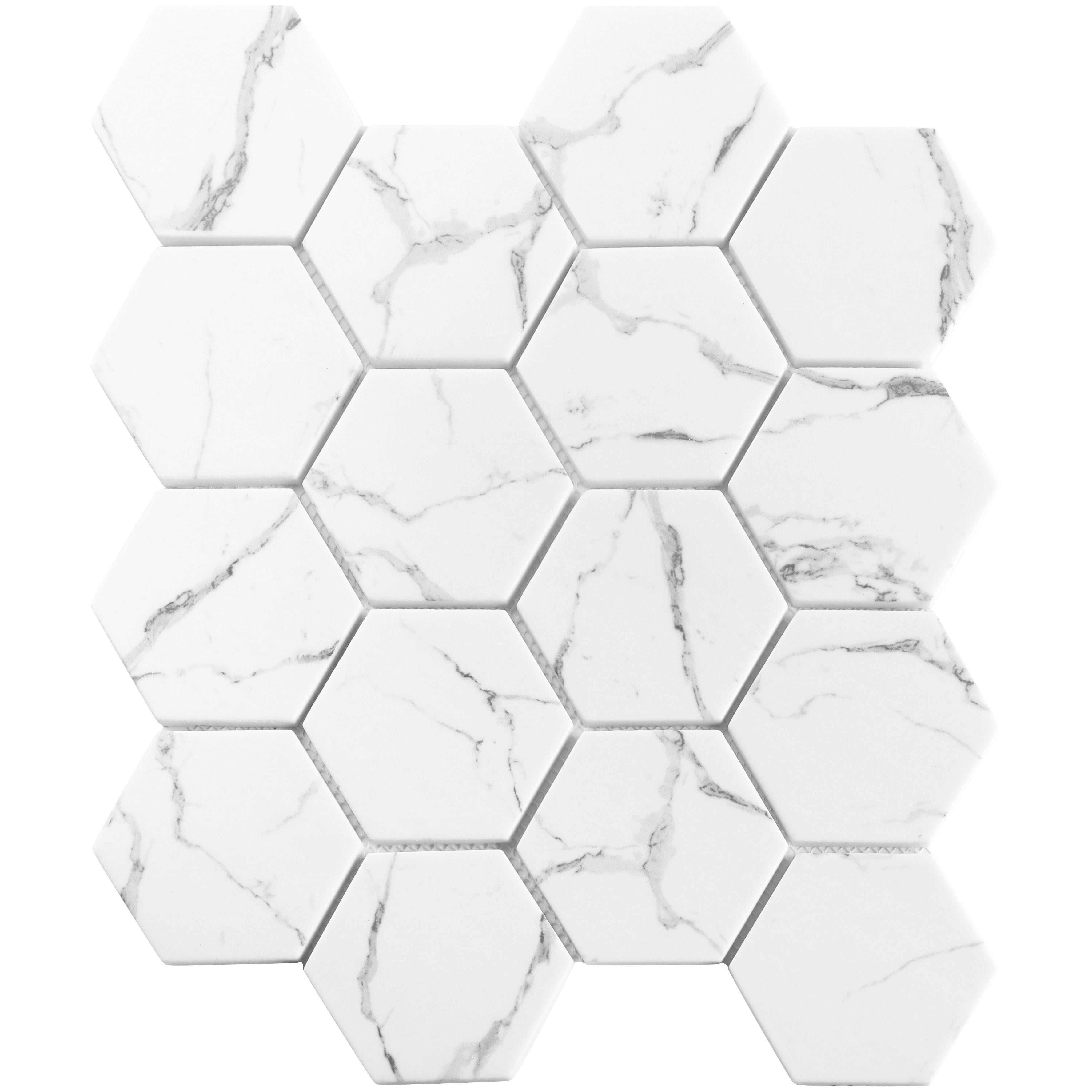 Nantucket Hexagonal Colored Glass Mosaic