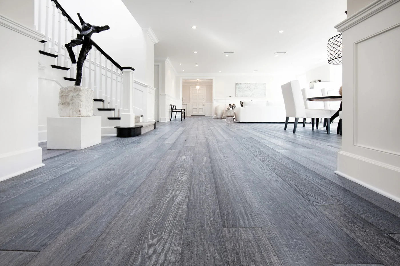 Sophisticated flooring planks and trims for elegant, durable interior design solutions.