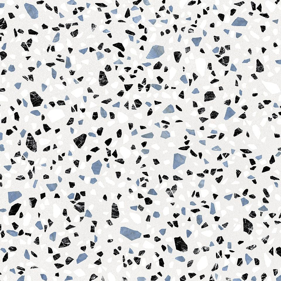 material porcelain look cement based terrazzo white
