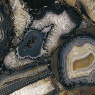 Black Agate Stone Porcelain tile and surface collection
