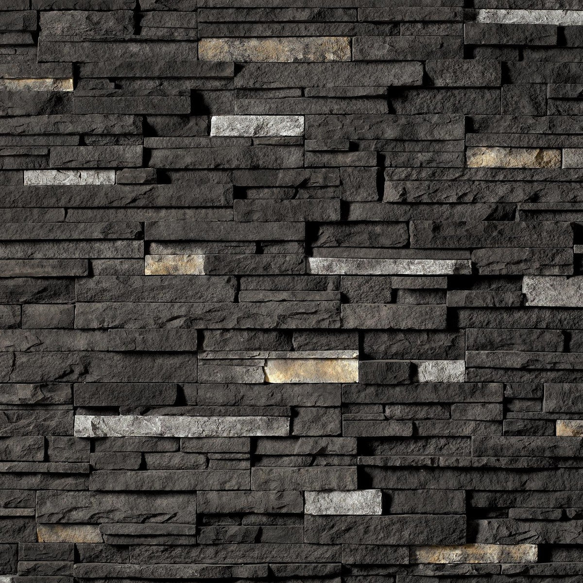Cultured Stone Pro-Fit Alpine Ledgestone Black Rundle Stone Veneer stone veneer by Cultured Stone