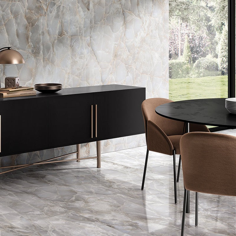 Tele Di Marmo Reloaded Porcelain Tile porcelain tile collection by Emil Ceramica - 3 colors, 3 finishes