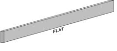 Tomei Flat Bar Liner Colored Glass Trim