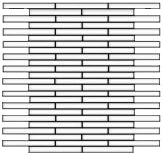 Tozen Staggered Joint 0.5X4 Colored Glass Mosaic