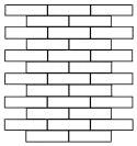 Tozen Staggered Joint 1X4 Colored Glass Mosaic