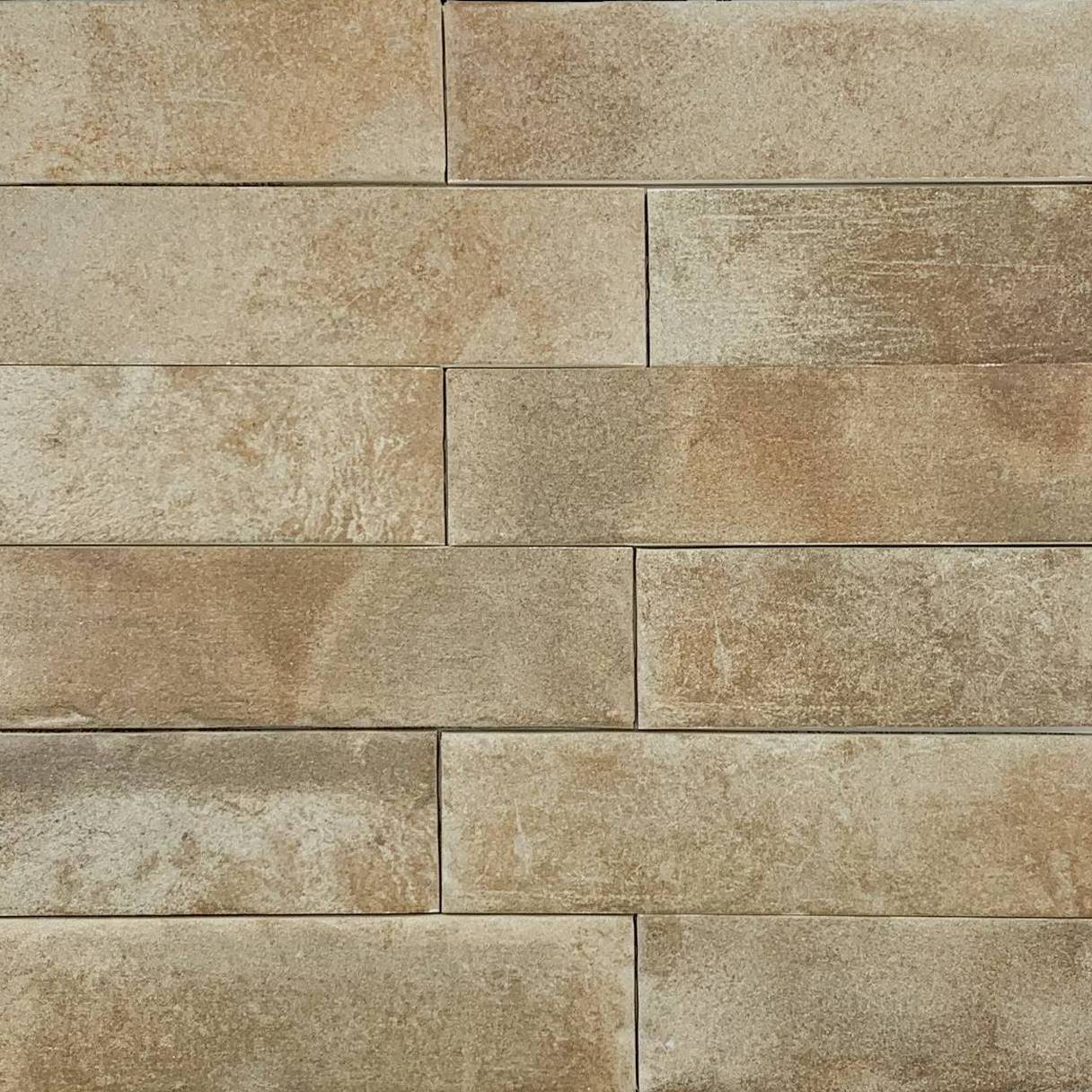 West Boston Brick porcelain tile with a gray color and brick look from the Elon collection available at Surface Group online tile store.