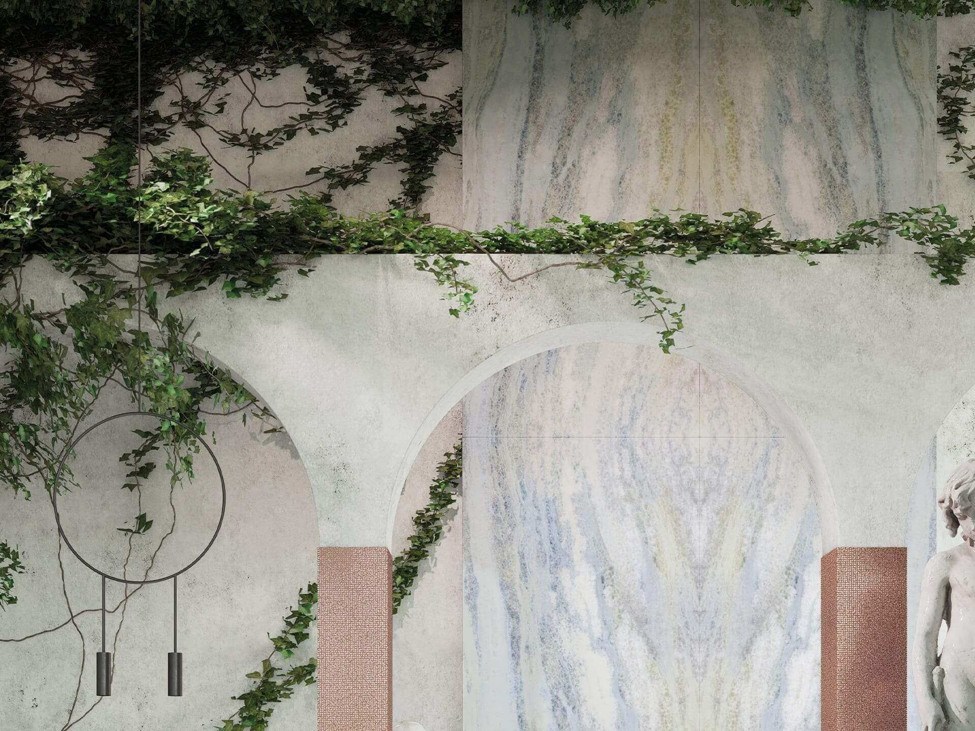 Gravity Copper Cubic Mosaic (12x12 | matt)