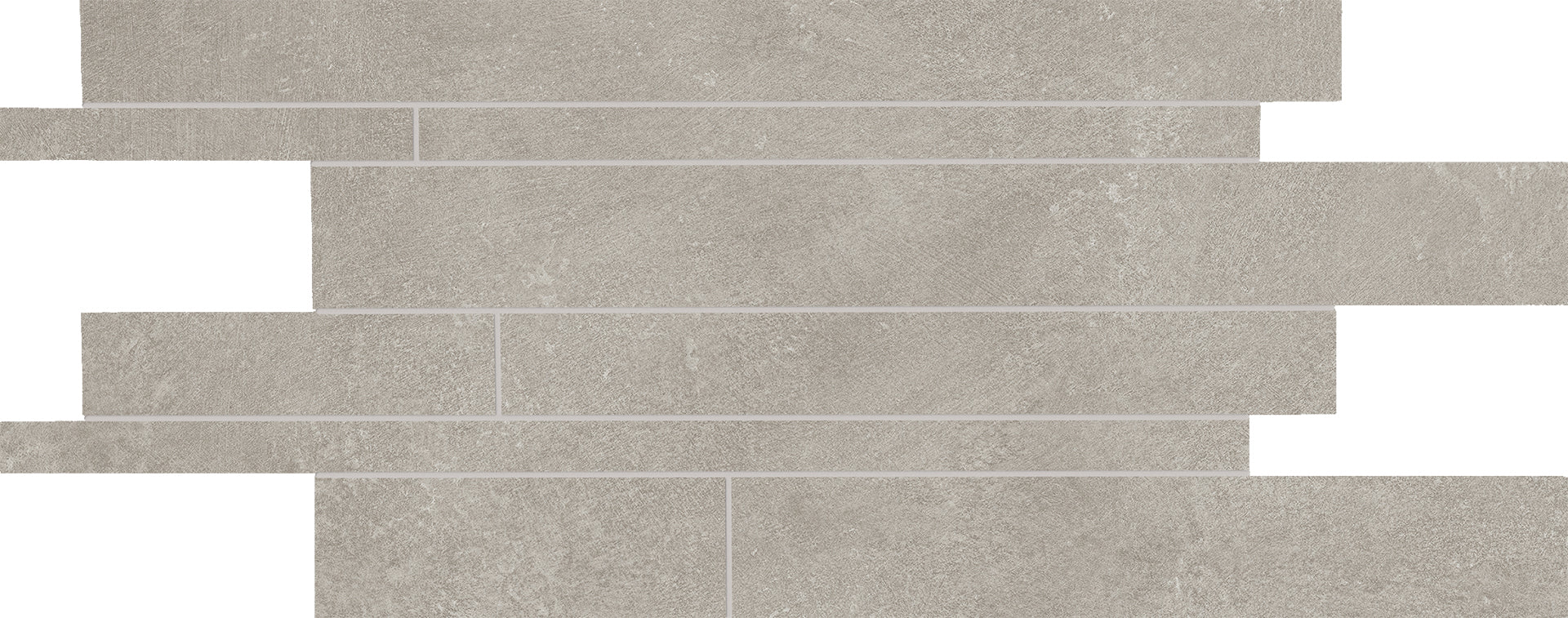 Karman Cenere porcelain decorative accent tile by Emil, 11 13/16"x23 5/8"x9.5-mm size. Premium Italian porcelain for floors and walls.