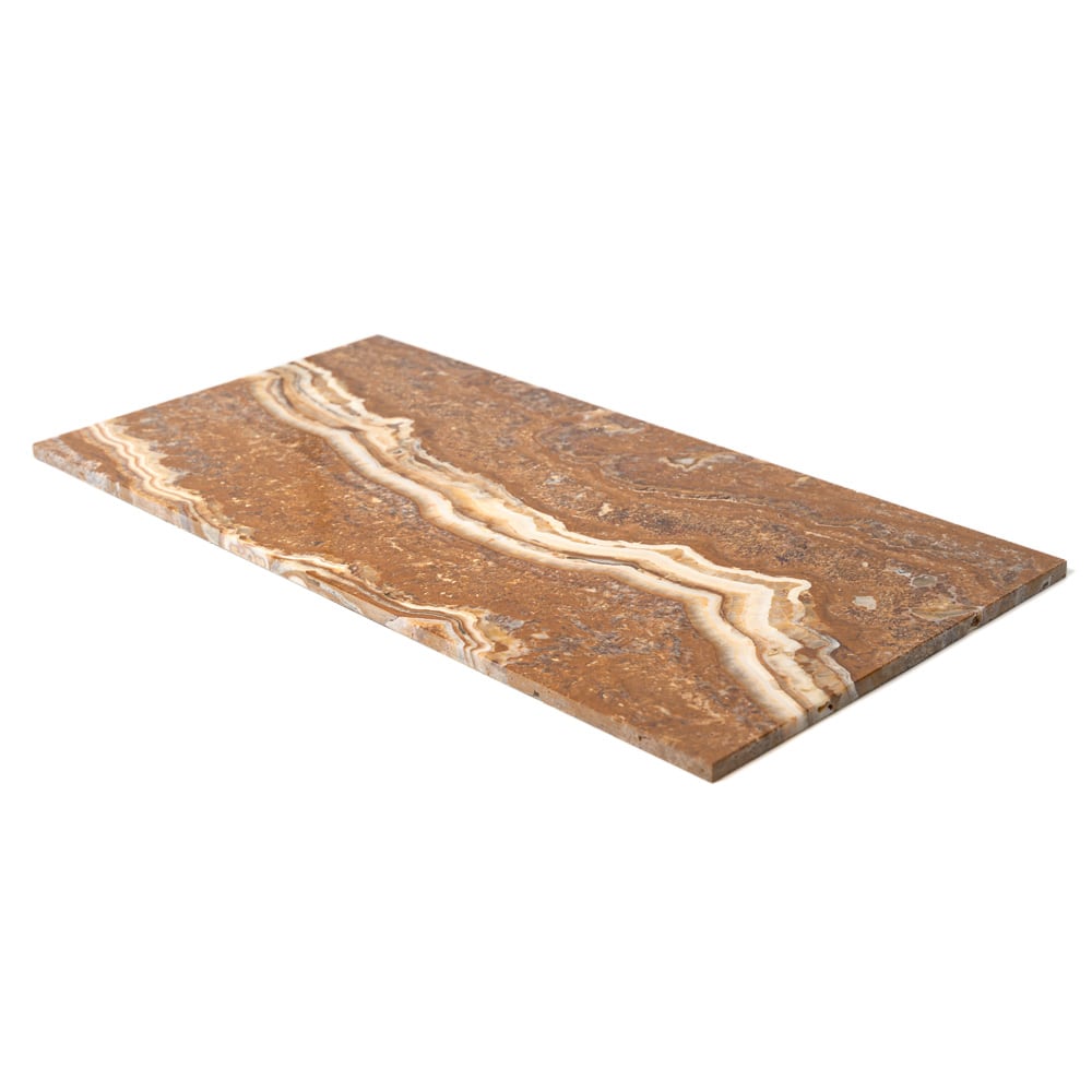 Plank Tile Maroon Di Notte marble field tile, top-down product view, 4"×16"×1/2" size. Premium marble for floors and walls.