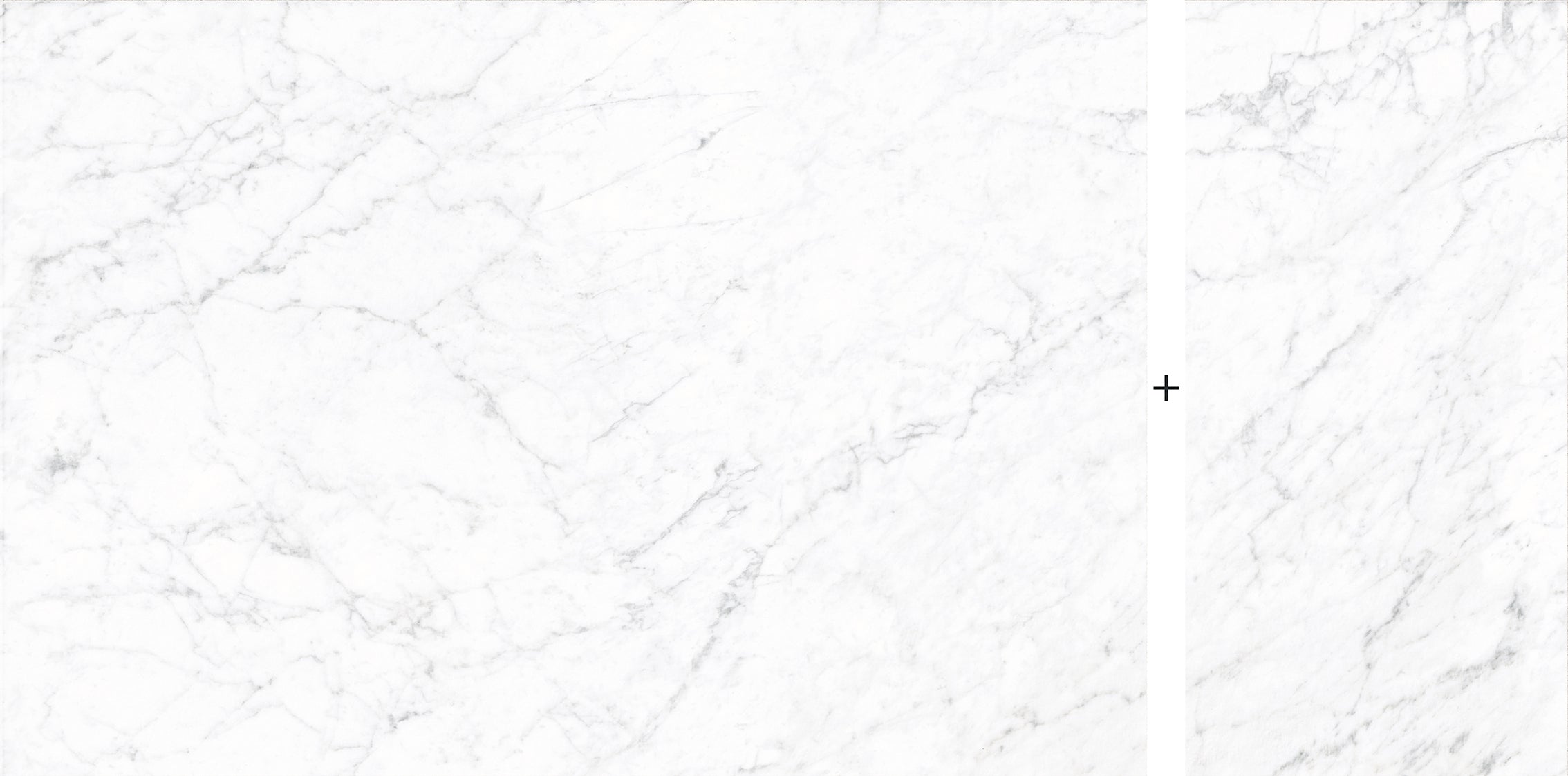 FRONTIER20 Michelangelo Extra White porcelain pavers, top-down product view, 2 pcs / 7.75 sqft / 0.7874" thick size. Premium porcelain for floors and walls.
