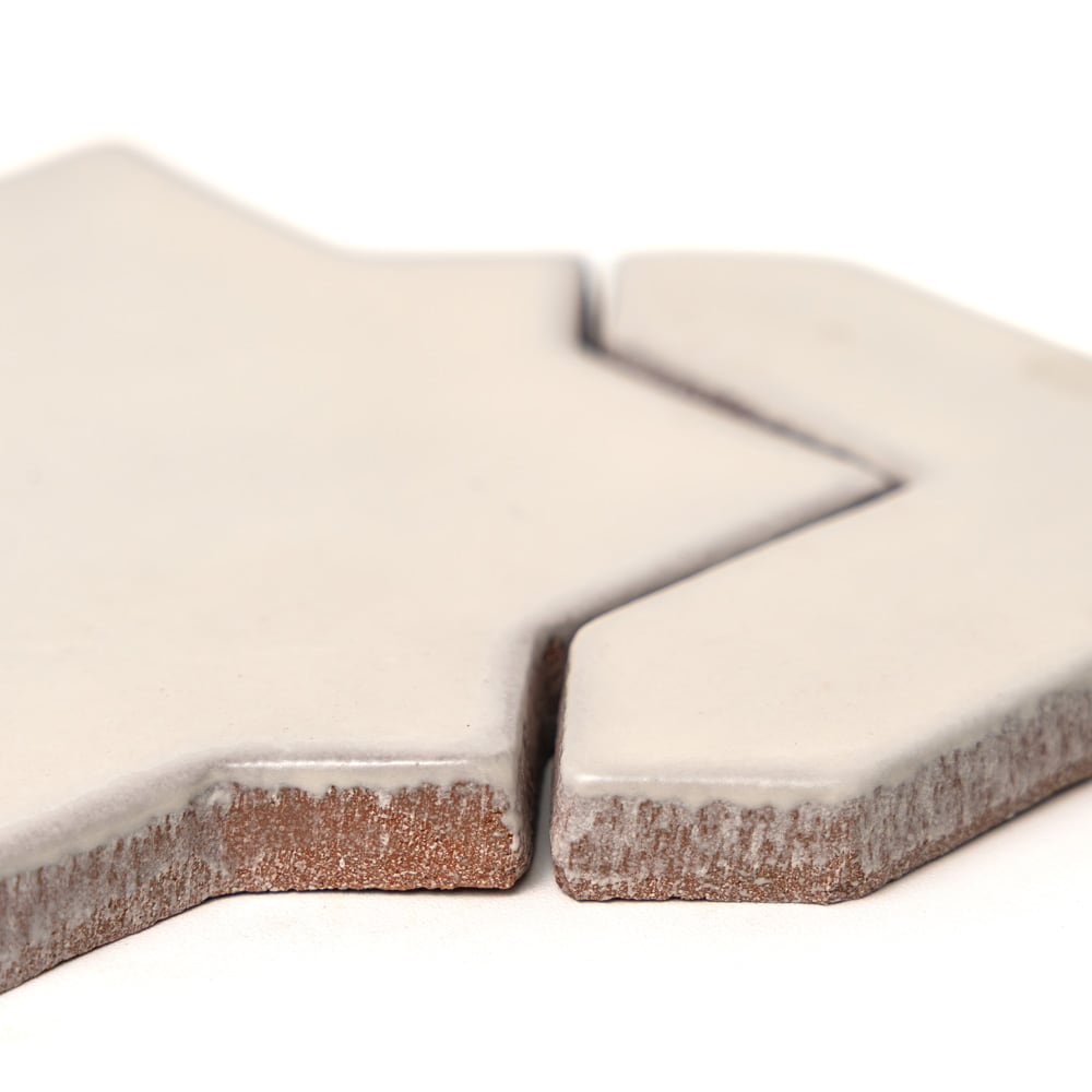 Loft Seine terracotta field tile, top-down product view, 4"×4"×3/8" size. Premium terracotta for floors and walls.