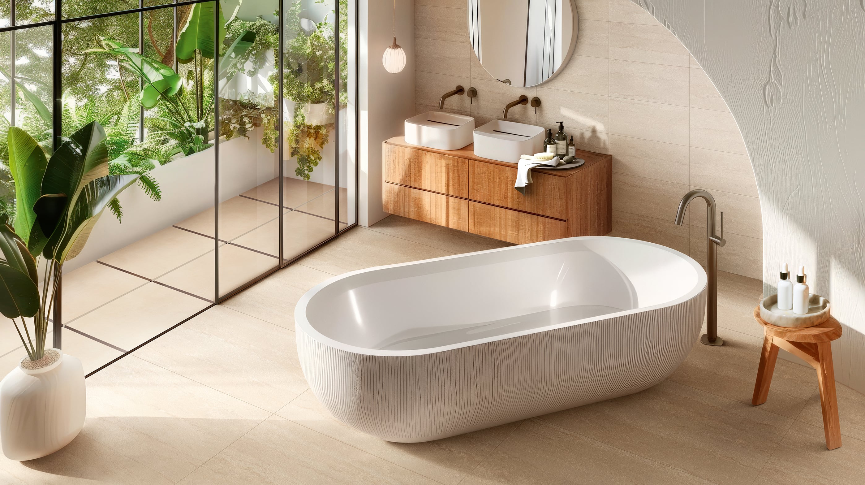 IMPRINT: Intaglio Warm Paving Tile (24"x24"x20-mm | grip)