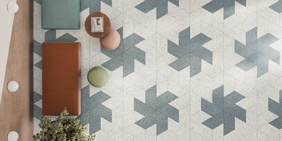 Elite Color Multicolor Mix porcelain field tile, product image 2, 24"×11/32" size. Premium porcelain for floors and walls.