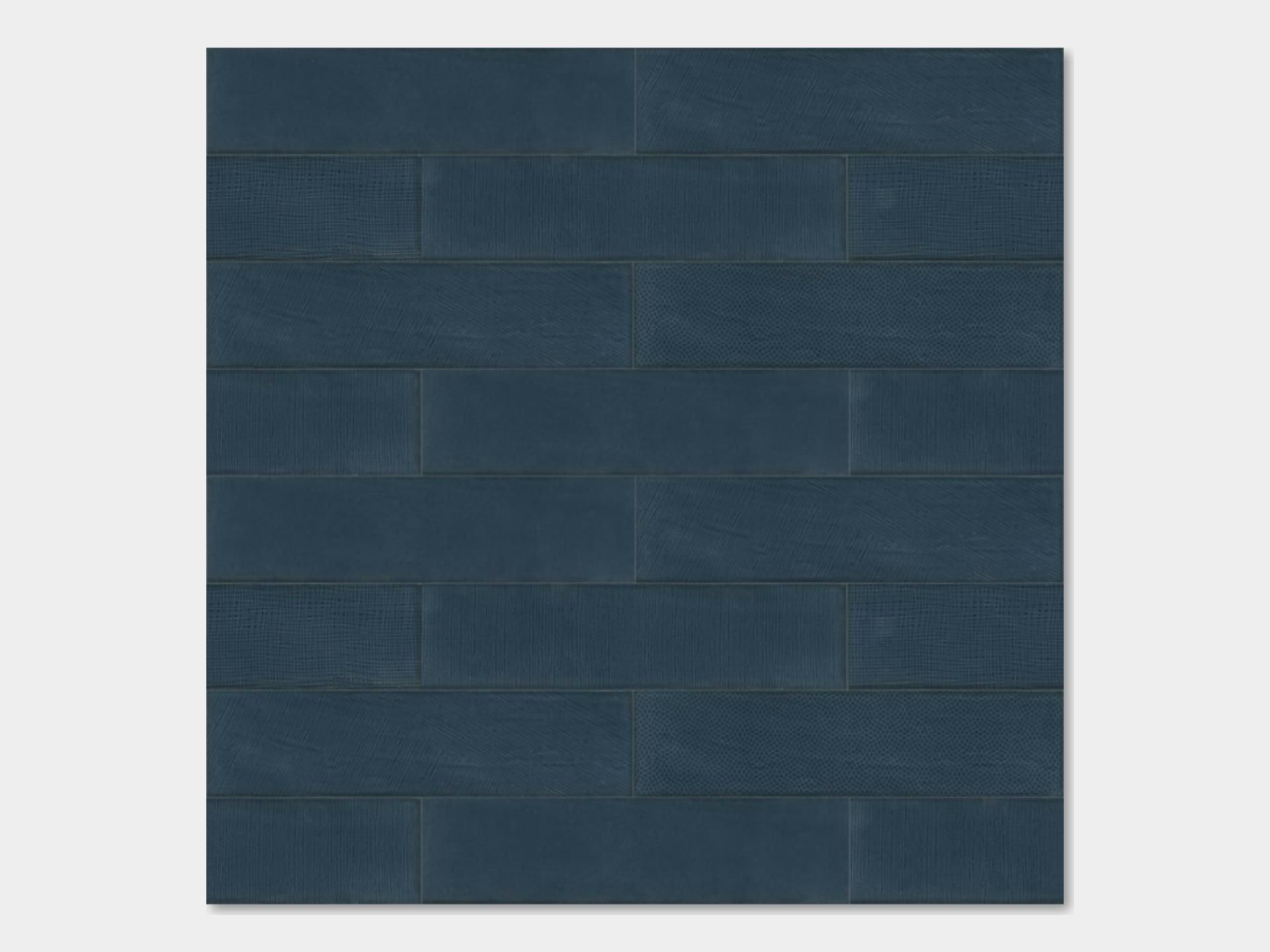 Touch Navy Wall Tile (3x12x8.5-mm | gloss)
