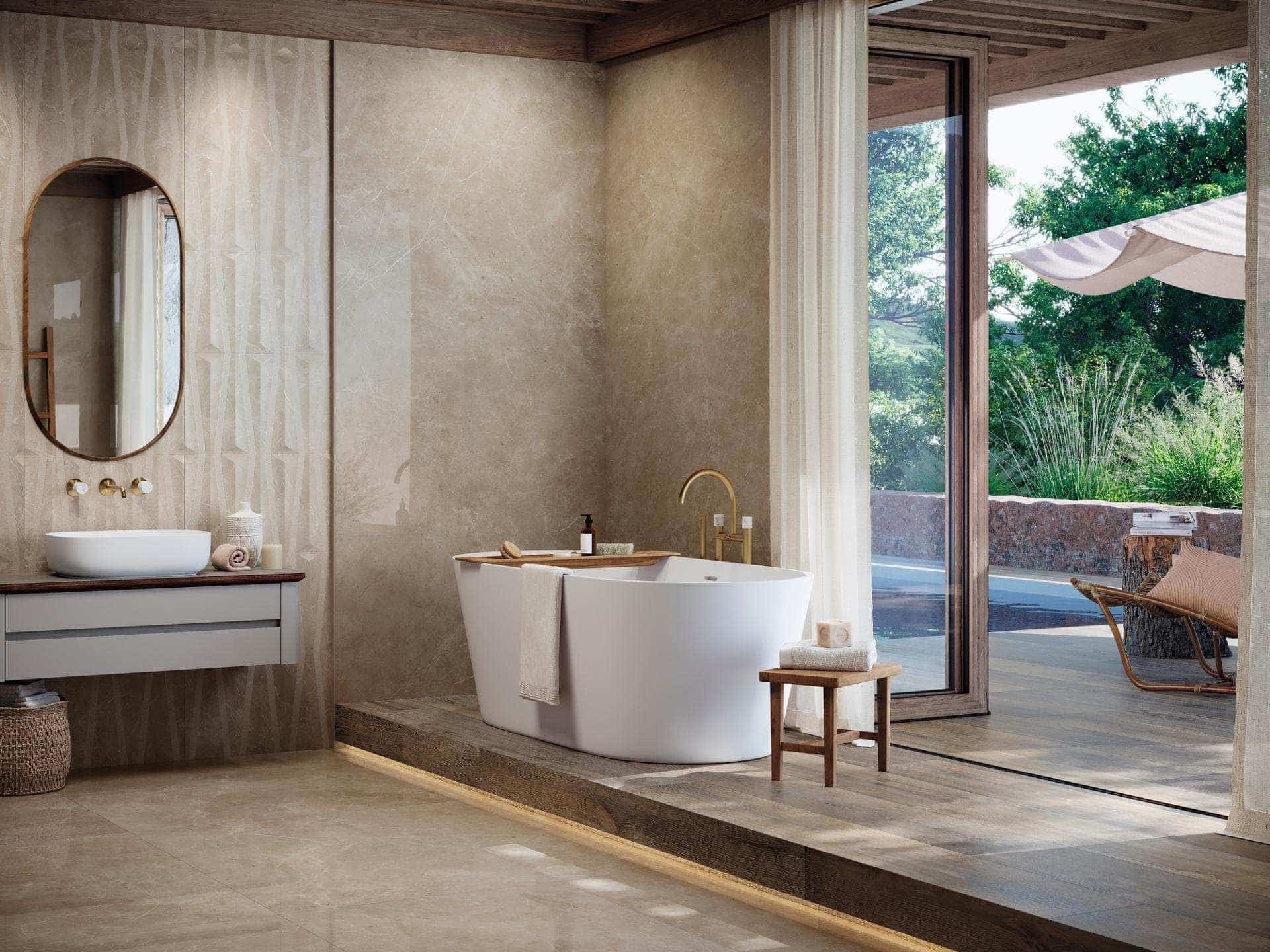 Velluto Beige Floor Tile (47x47x6-mm | polished)
