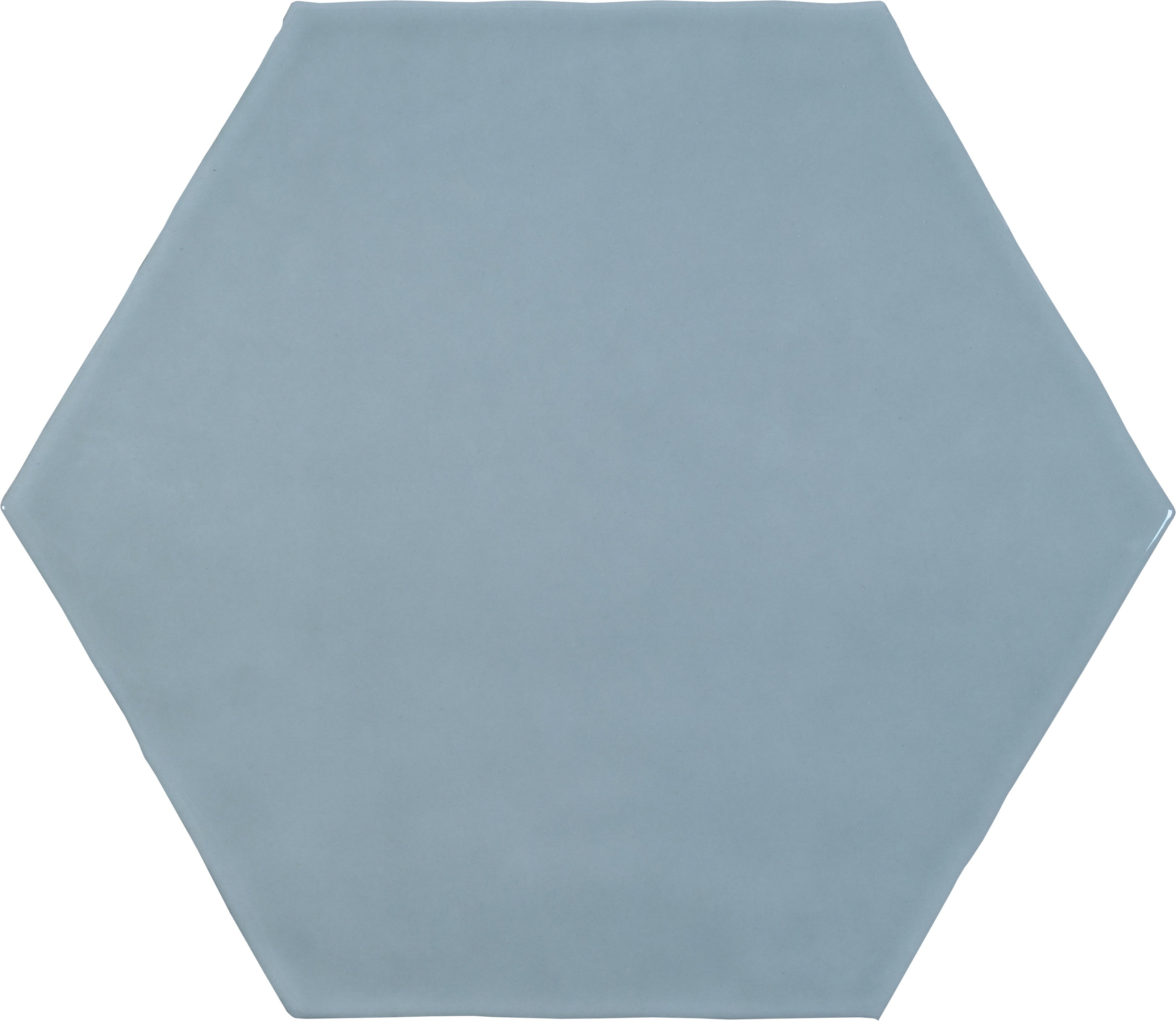 TERAMODA: Sky Hexagon Hexagon Ceramic Field Tile (6"×6 13/16"×11/32" | Glossy | Pressed)