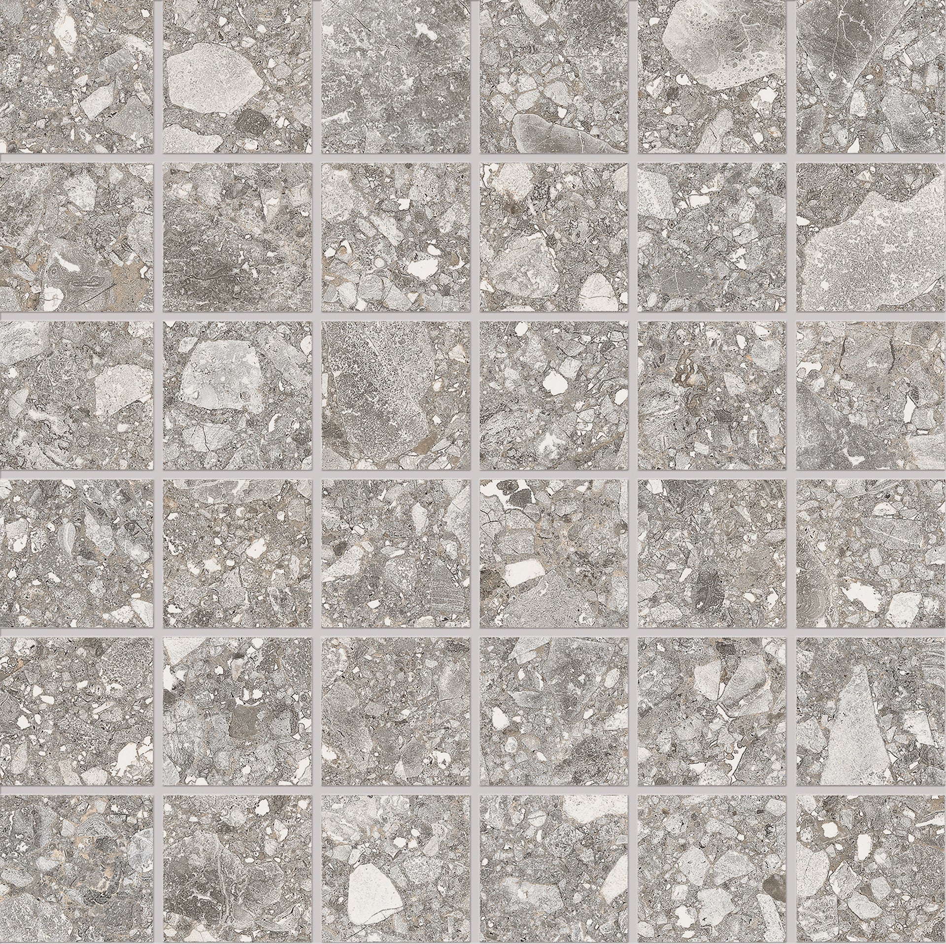 Lombarda GRIGIO porcelain mosaic tile by Emil, lappato finish, 12"x24" size. Premium Italian porcelain for floors and walls.