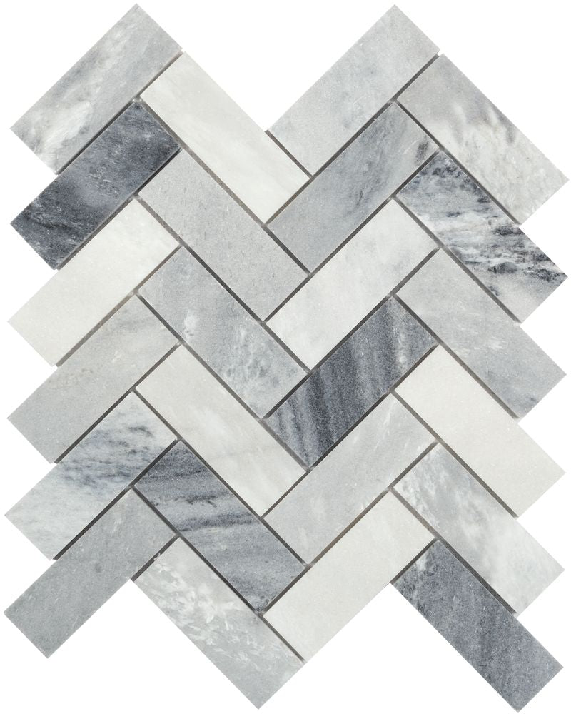 mosaic by Anatolia Tile, top-down product view, 1 1/2"×4" size. Premium porcelain for floors and walls.