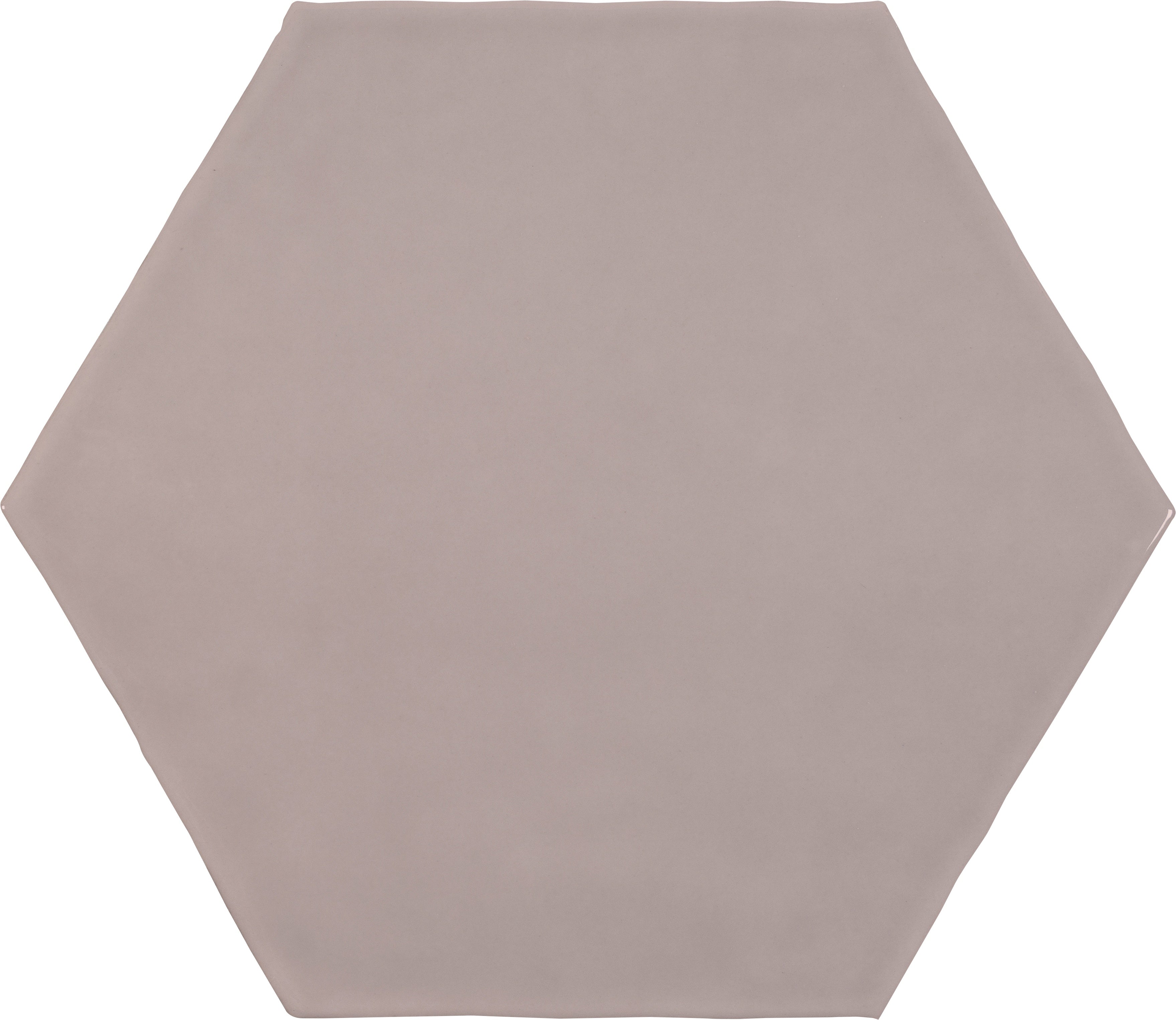 TERAMODA: Petal Hexagon Hexagon Ceramic Field Tile (6"×6 13/16"×11/32" | Glossy | Pressed)