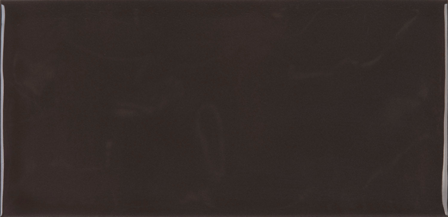 CHROMATIC SYMPHONY: Coal Canvas Field Tile (3"x6"x9-mm | glossy | pressed)