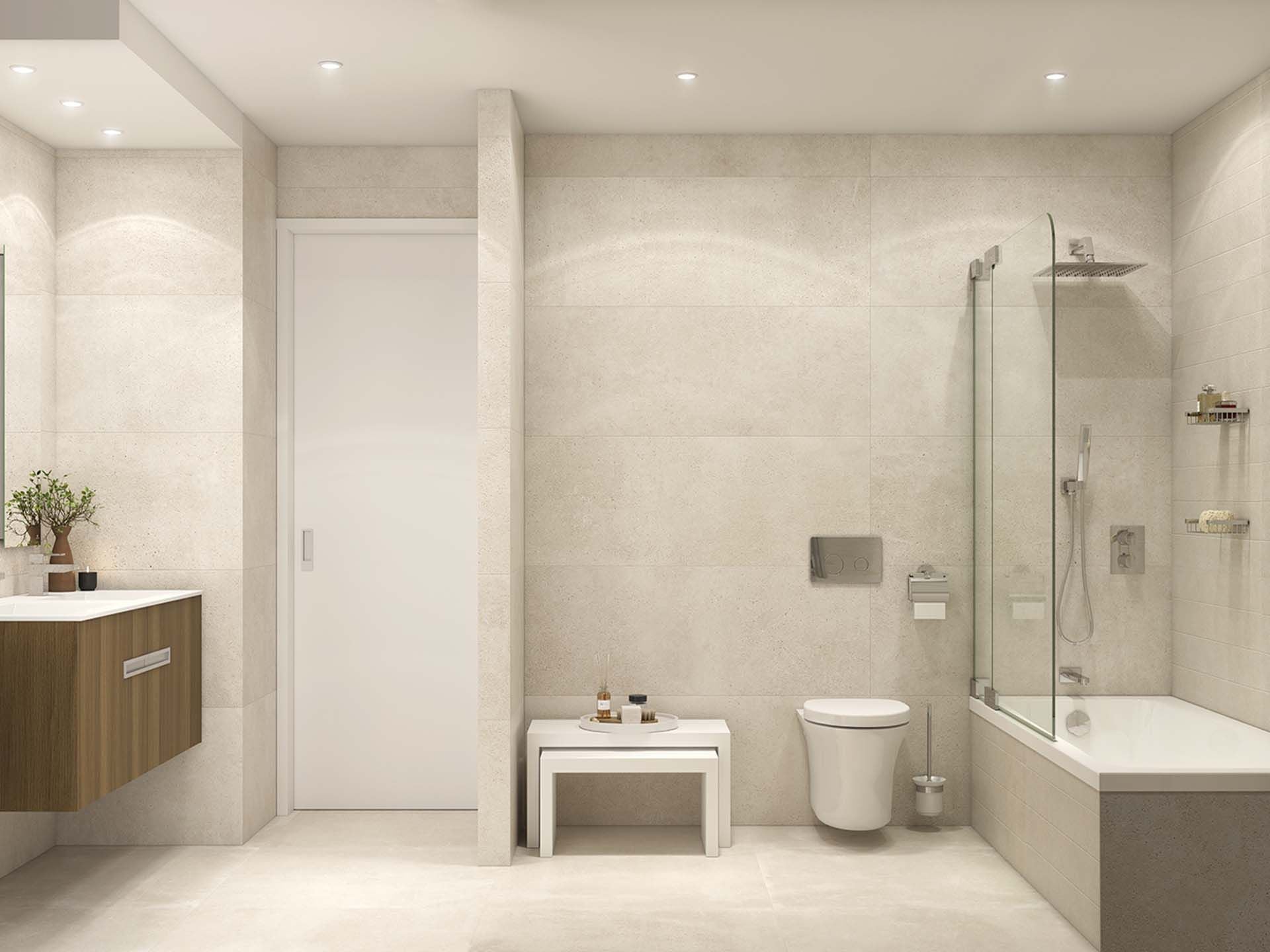 Bottega Caliza Floor Tile (31x31x8.5-mm | matt)