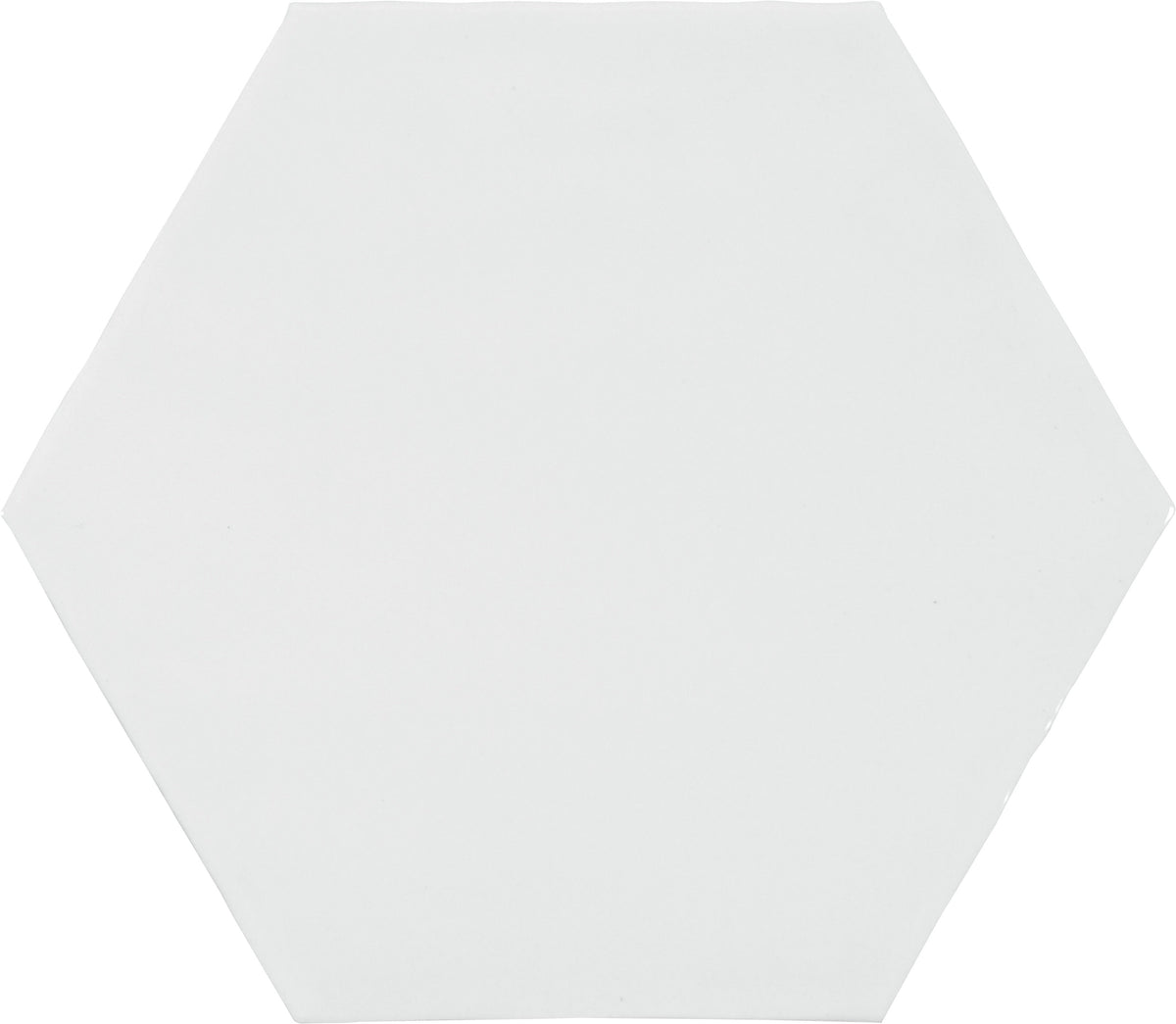 TERAMODA: Powder Hexagon Hexagon Ceramic Field Tile (6"×6 13/16"×11/32" | Glossy | Pressed)
