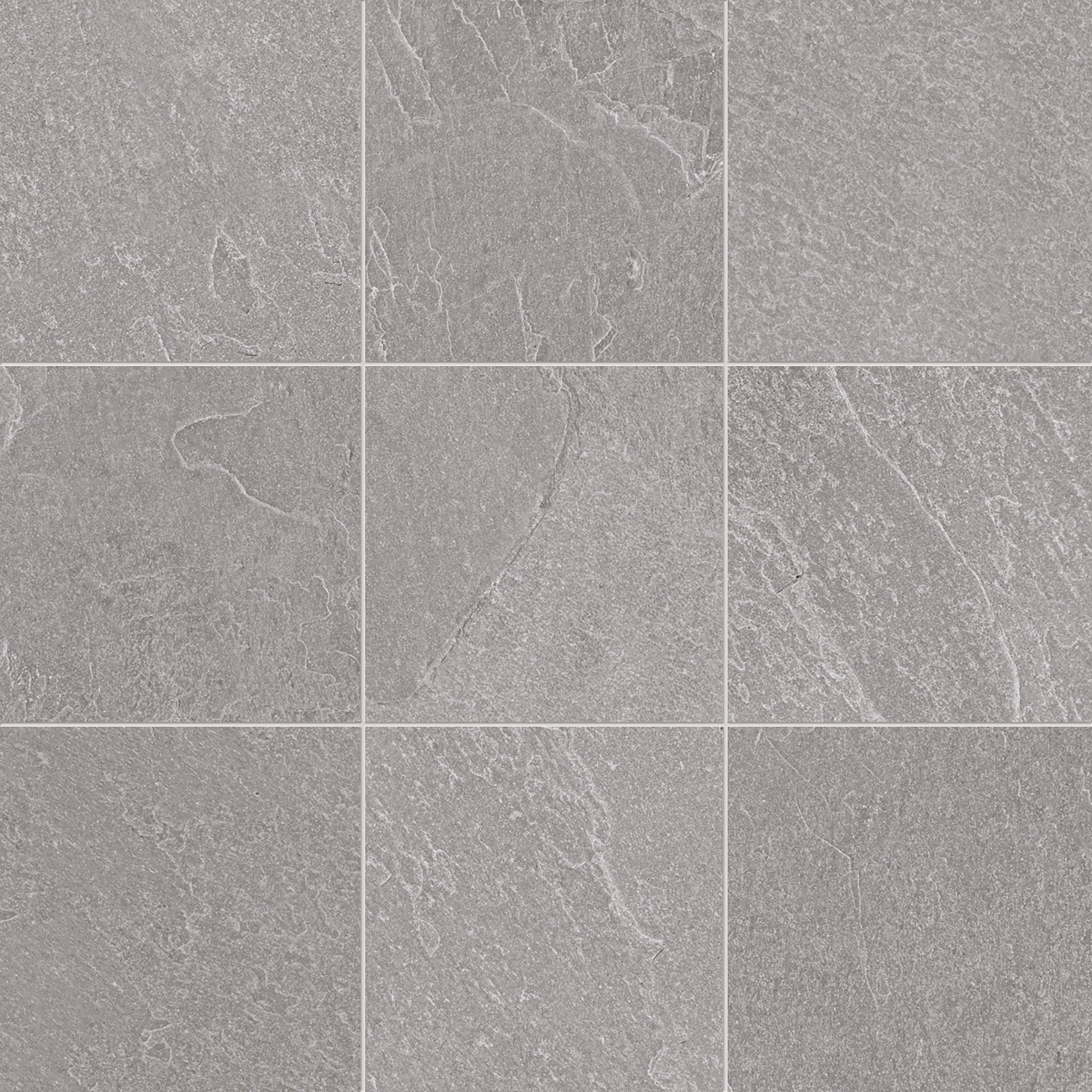 Nordika GREY porcelain mosaic tile by Emil, naturale finish, 12"x12" size. Premium Italian porcelain for floors and walls.