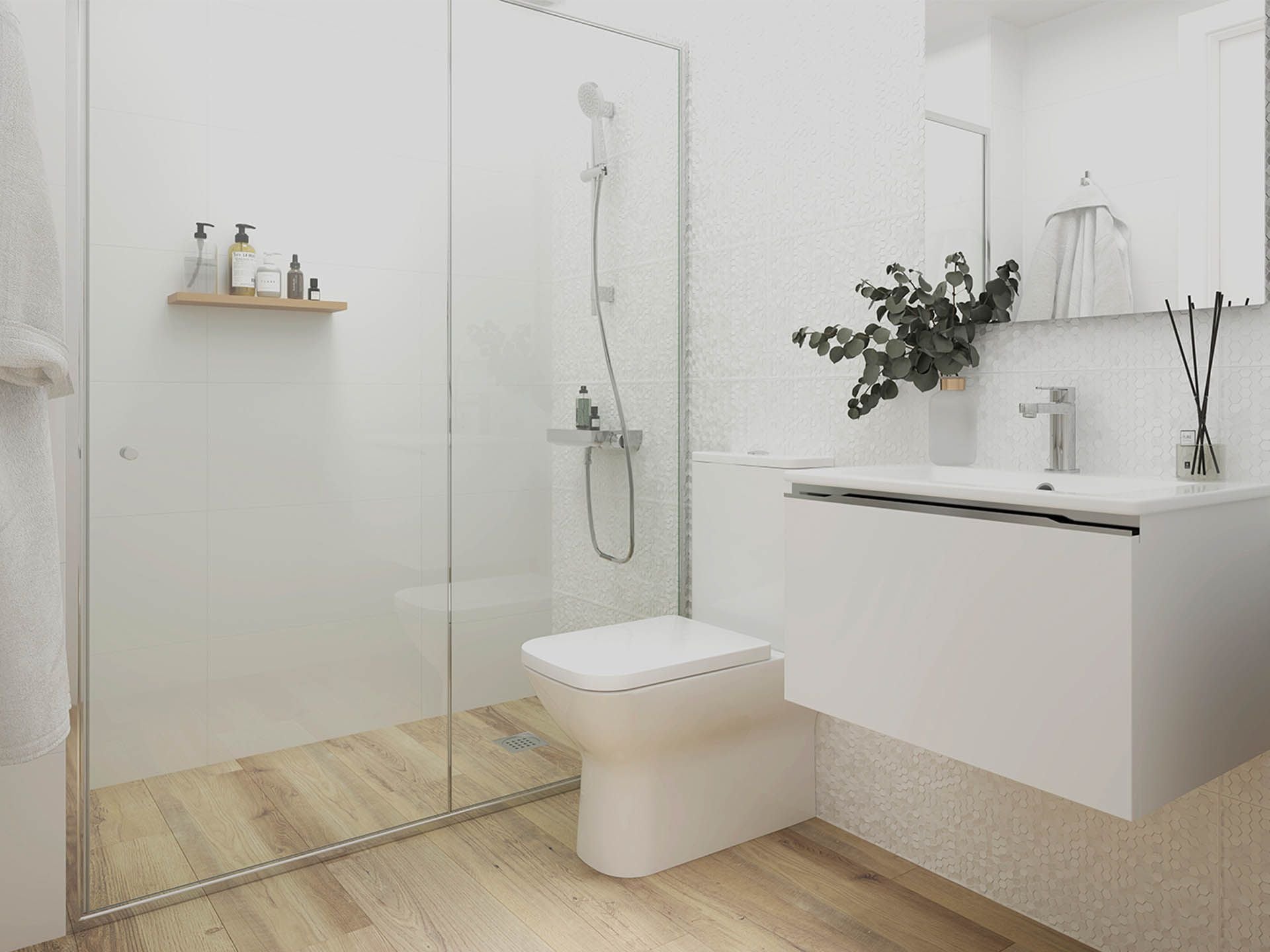 Dubai White Wall Tile (13x39x9.3-mm | matt)