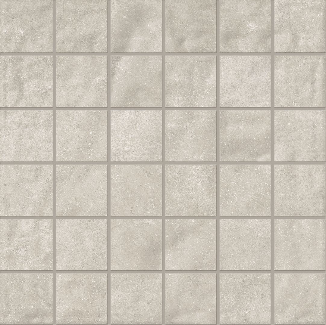 Forme CENERE porcelain mosaic tile by Emil, naturale finish, 12"x12" size. Premium Italian porcelain for floors and walls.