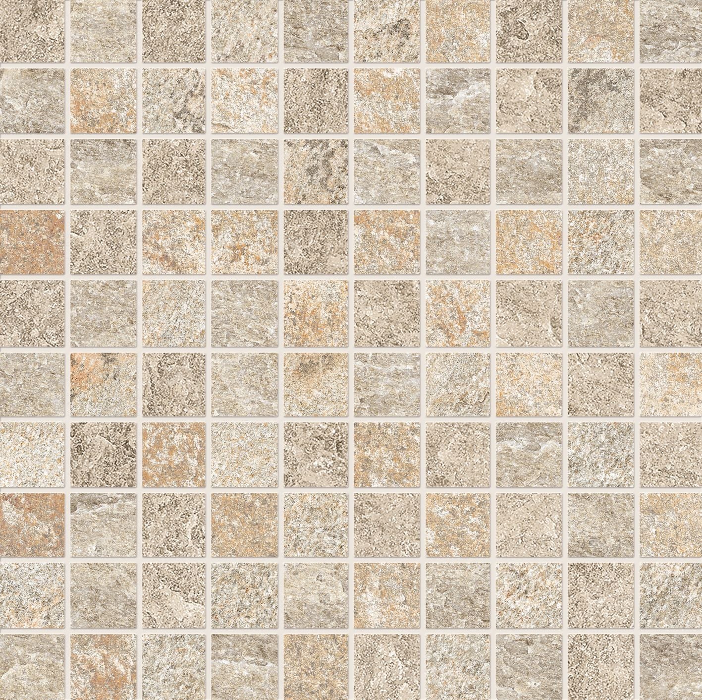 Oros Stone SAND porcelain mosaic tile by Emil, naturale finish, 12"x24" size. Premium Italian porcelain for floors and walls.