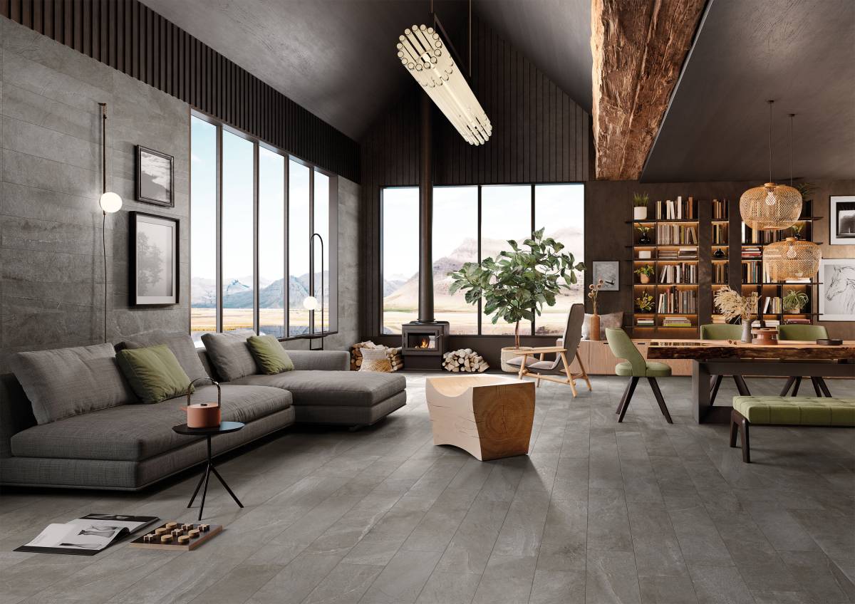 JOURNEY Natural Ivory porcelain pavers, product image 2, 12"×24"×11/32" size. Premium porcelain for floors and walls.