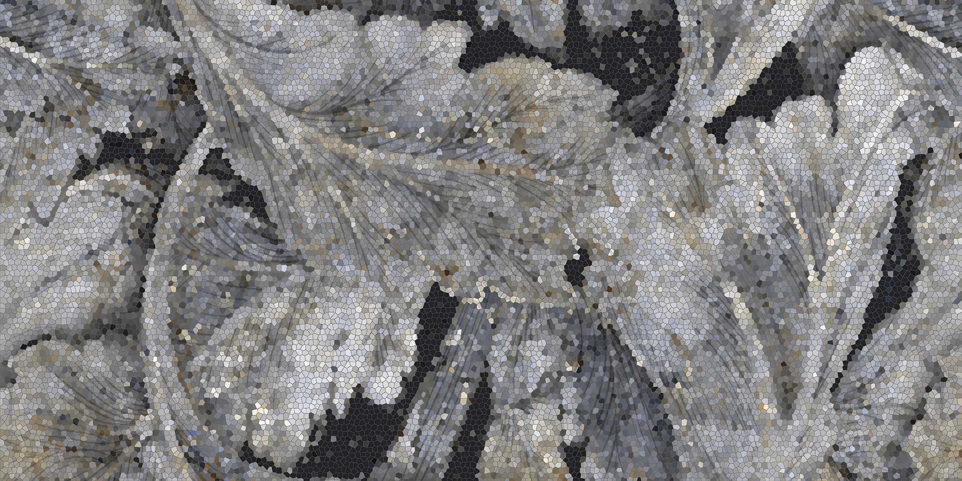 Tele Di Marmo Revolution Blu Ande porcelain decorative accent tile by Emil, 47 1/4"x109 7/16"x6.5-mm size. Premium Italian porcelain for floors and walls.