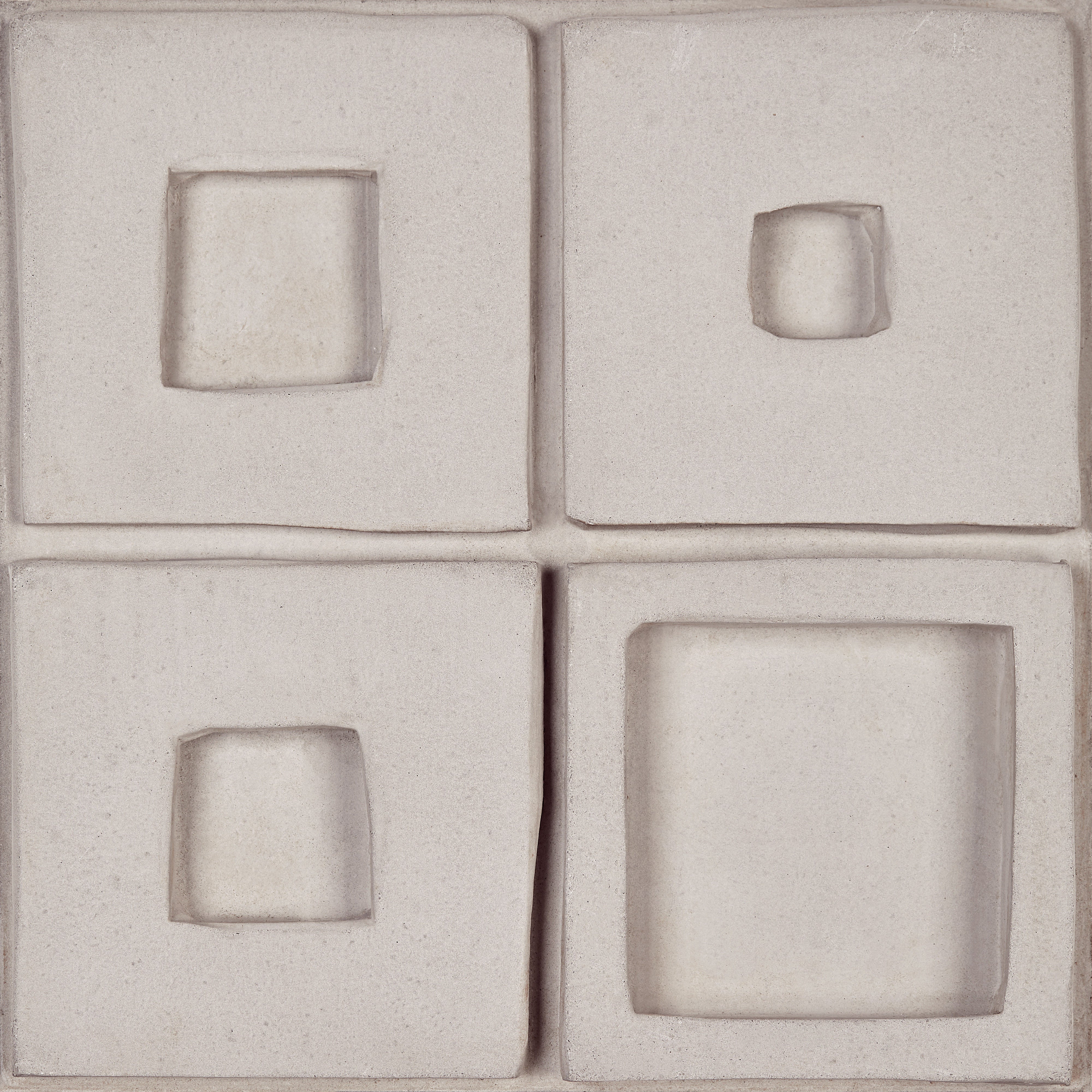 PRISTINE ELEGANCE: Ashen Elegance Embossed Field Tile (8"x8"x20-mm | matte | pressed)