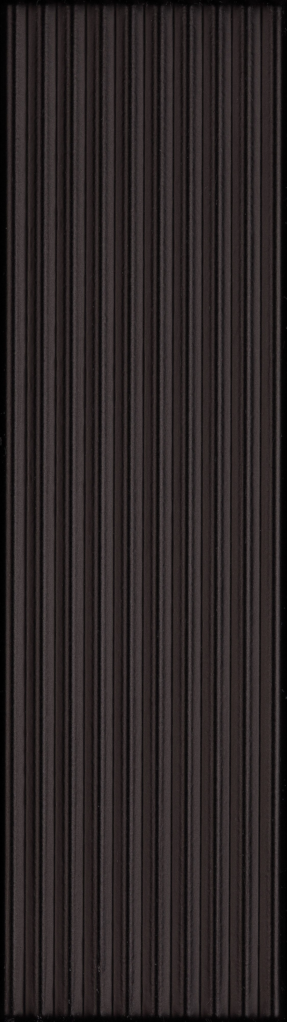 CANVAS RHYTHM: Canvas Noir Groved Field Tile (3"x10"x7.4-mm | matte | pressed)