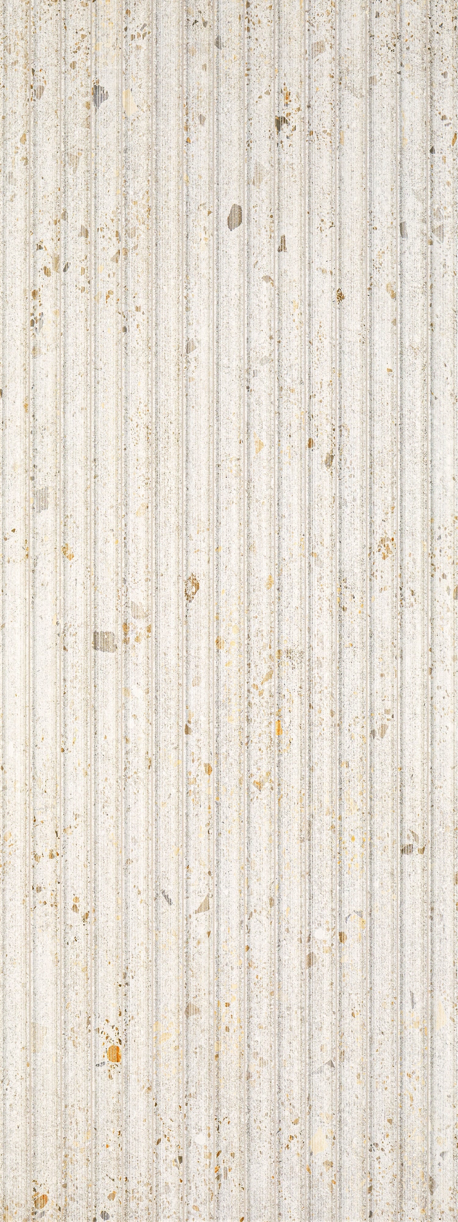 ETHEREAL ELEMENTS: Pearl Purity Groved Field Tile (18"x48"x13.3-mm | matte | rectified)