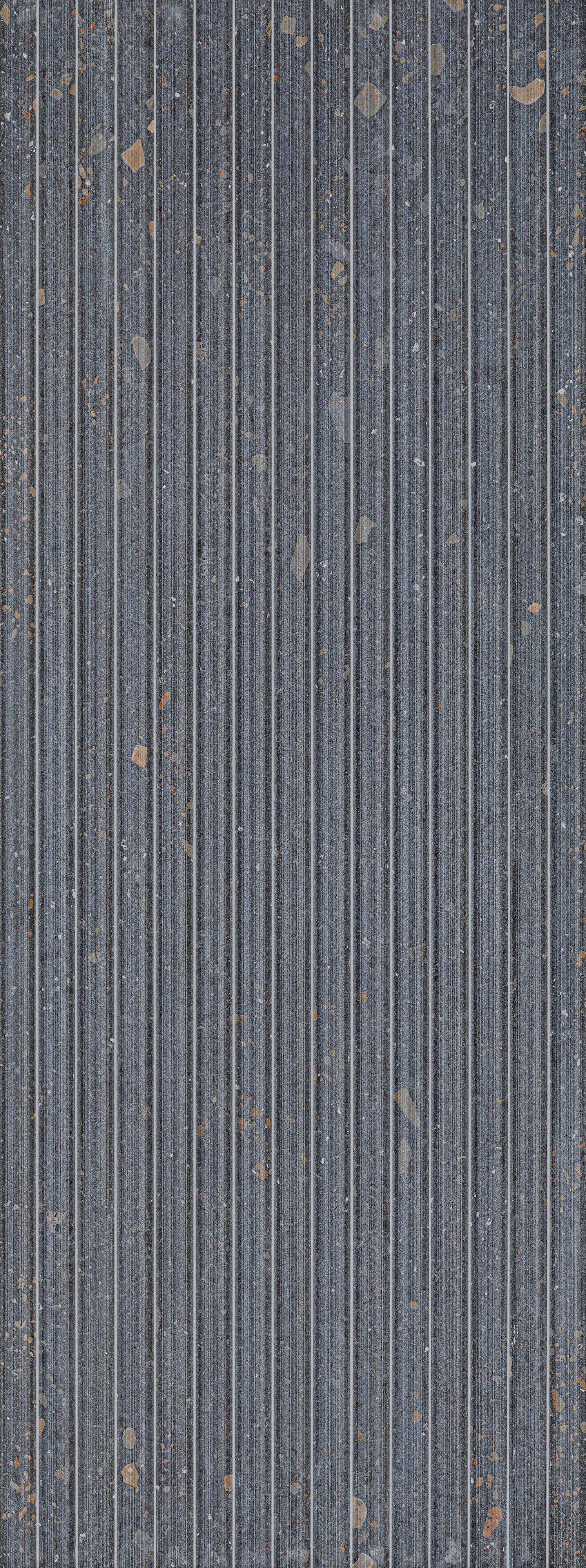 ETHEREAL ELEMENTS: Onyx Oasis Groved Field Tile (18"x48"x13.3-mm | matte | rectified)