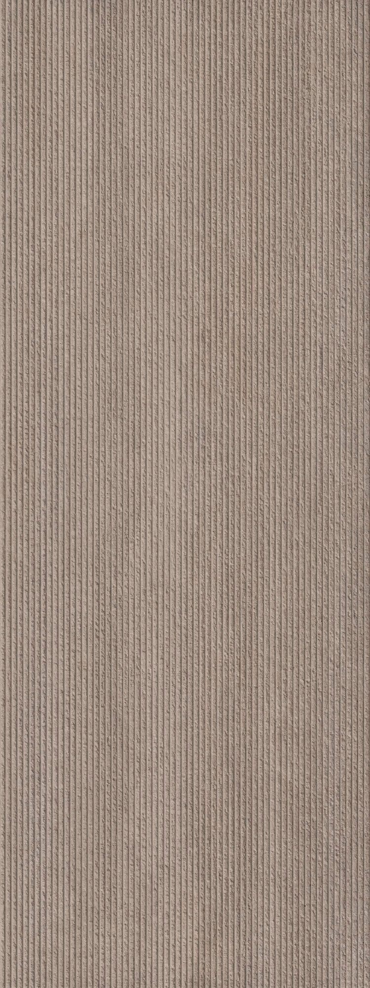 ETERNAL RADIANCE: Enduring Taupe Sculpted Field Tile (18"x48"x13.3-mm | matte | rectified)