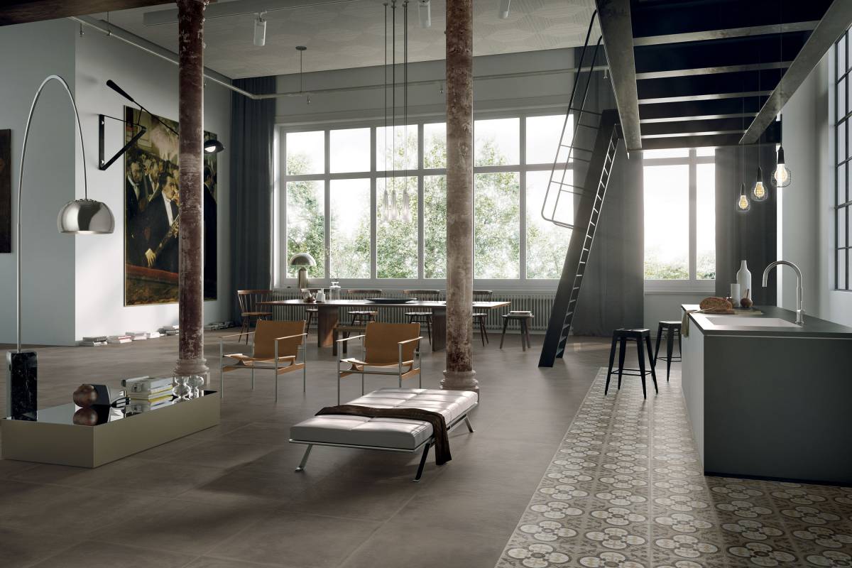 ATTITUDE Calm Brown porcelain trim, product image 3, 3"×24"×11/32" size. Premium porcelain for floors and walls.