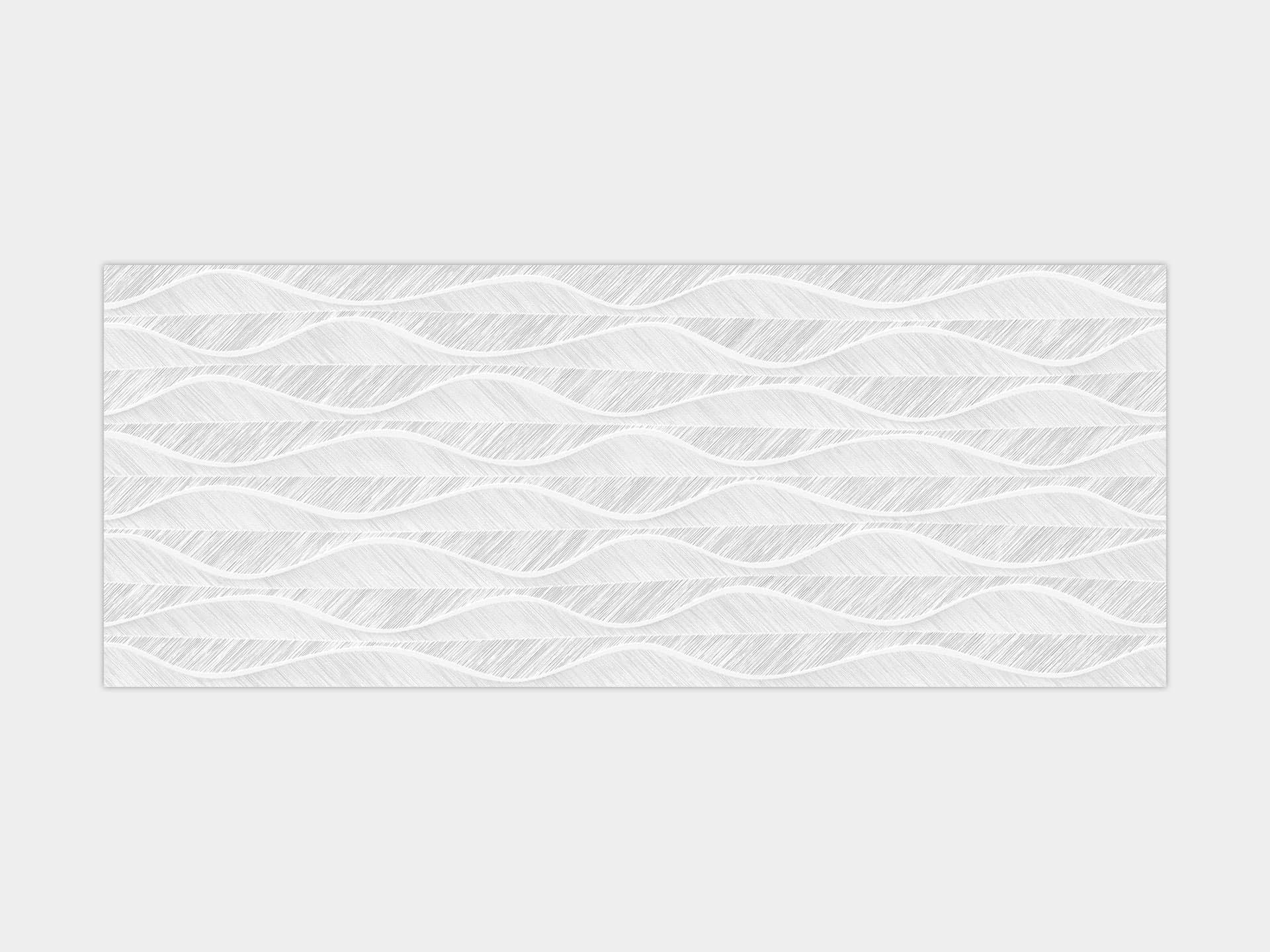 London White Deco Wall Tile (23x59x12.5-mm | matt)