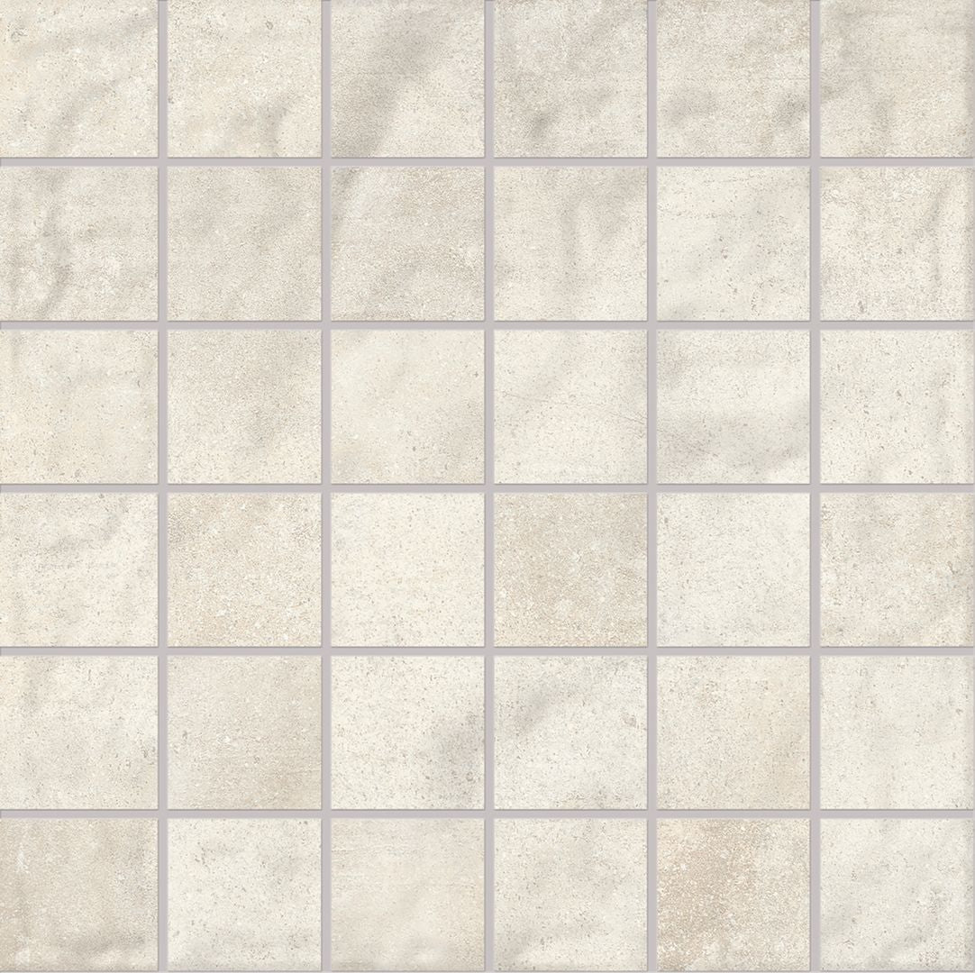 Forme AVORIO porcelain mosaic tile by Emil, naturale finish, 12"x12" size. Premium Italian porcelain for floors and walls.