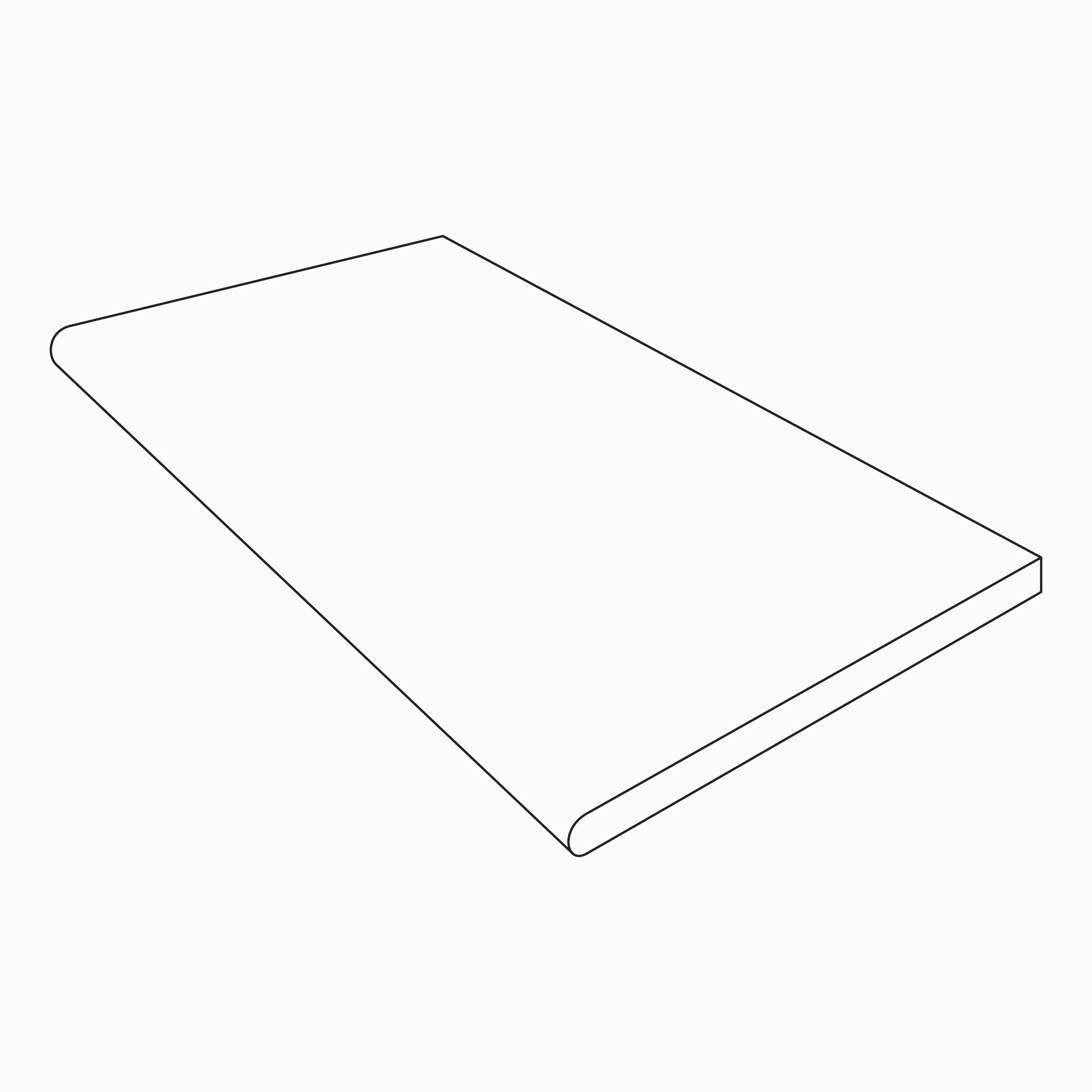 UNTAMED: Wander Ash Bullnose (12"x24"x20-mm | grip)