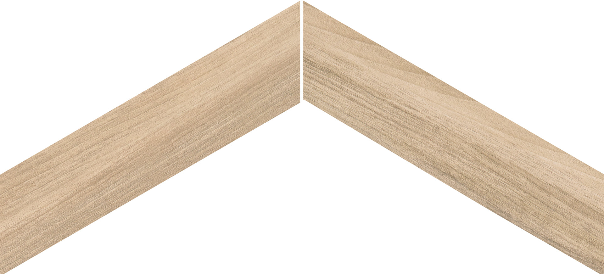 Elegance Wood Beige porcelain decorative accent tile by Emil, 4 5/16"x21 1/4"x9-mm size. Premium Italian porcelain for floors and walls.