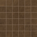 W-CIRCLES: Wenge' Mosaico 2x2 Porcelain Mosaic (11 13/16"x11 13/16"x9-mm | naturale | rectified)