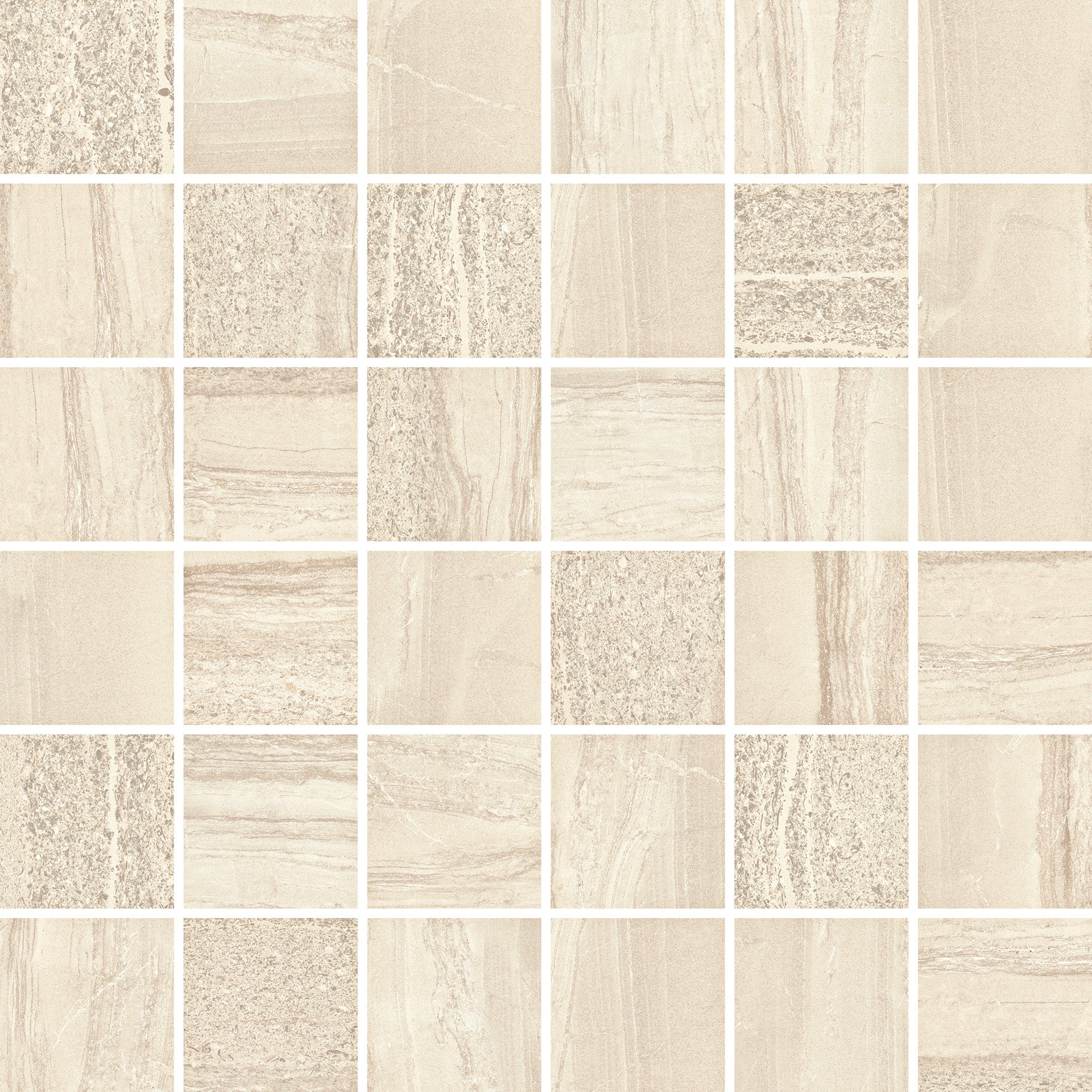 Aurelia Stone Sand porcelain decorative accent tile by Emil, naturale finish, 11 13/16"x23 5/8"x8.5-mm size. Premium Italian porcelain for floors and walls.