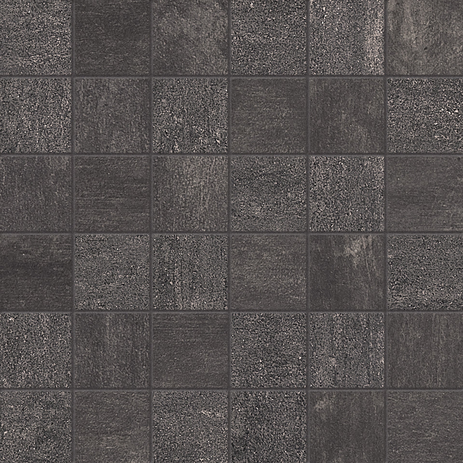 On Square Lavagna porcelain mosaic tile by Emil, 11 13/16"x11 13/16"x9.5-mm size. Premium Italian porcelain for floors and walls.