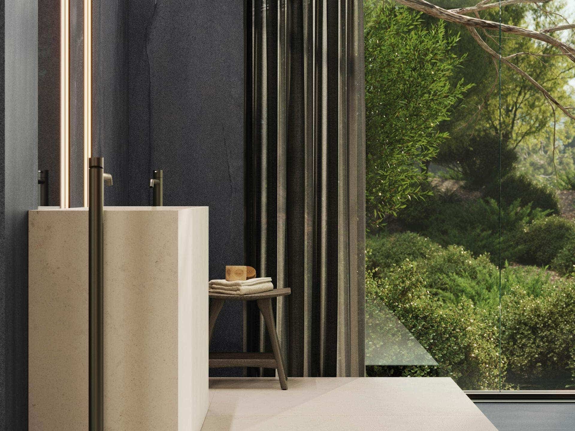 Aged Dark Floor Tile (47x47x6-mm | nature)