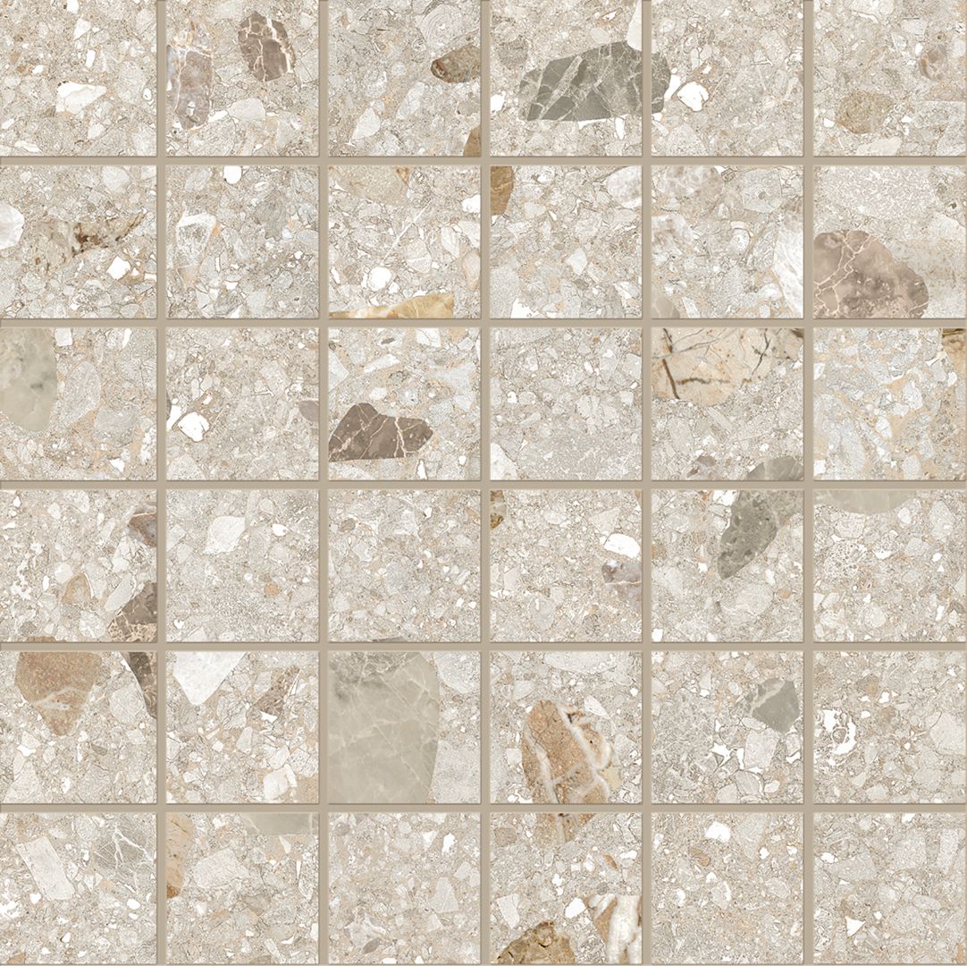 Lombarda SABBIA MIX porcelain mosaic tile by Emil, lappato finish, 12"x24" size. Premium Italian porcelain for floors and walls.