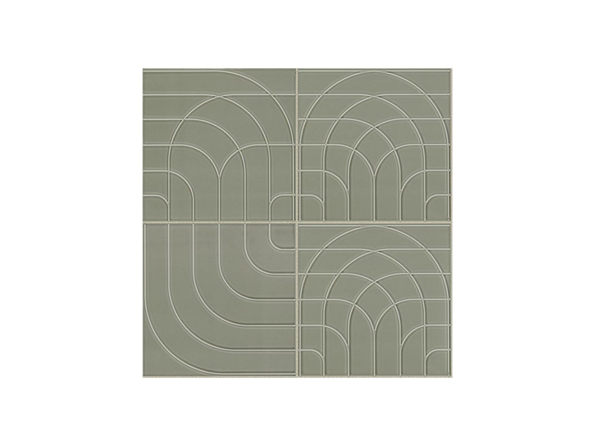 Metropolitan Grass Deco Wall Tile (8x8 | gloss)