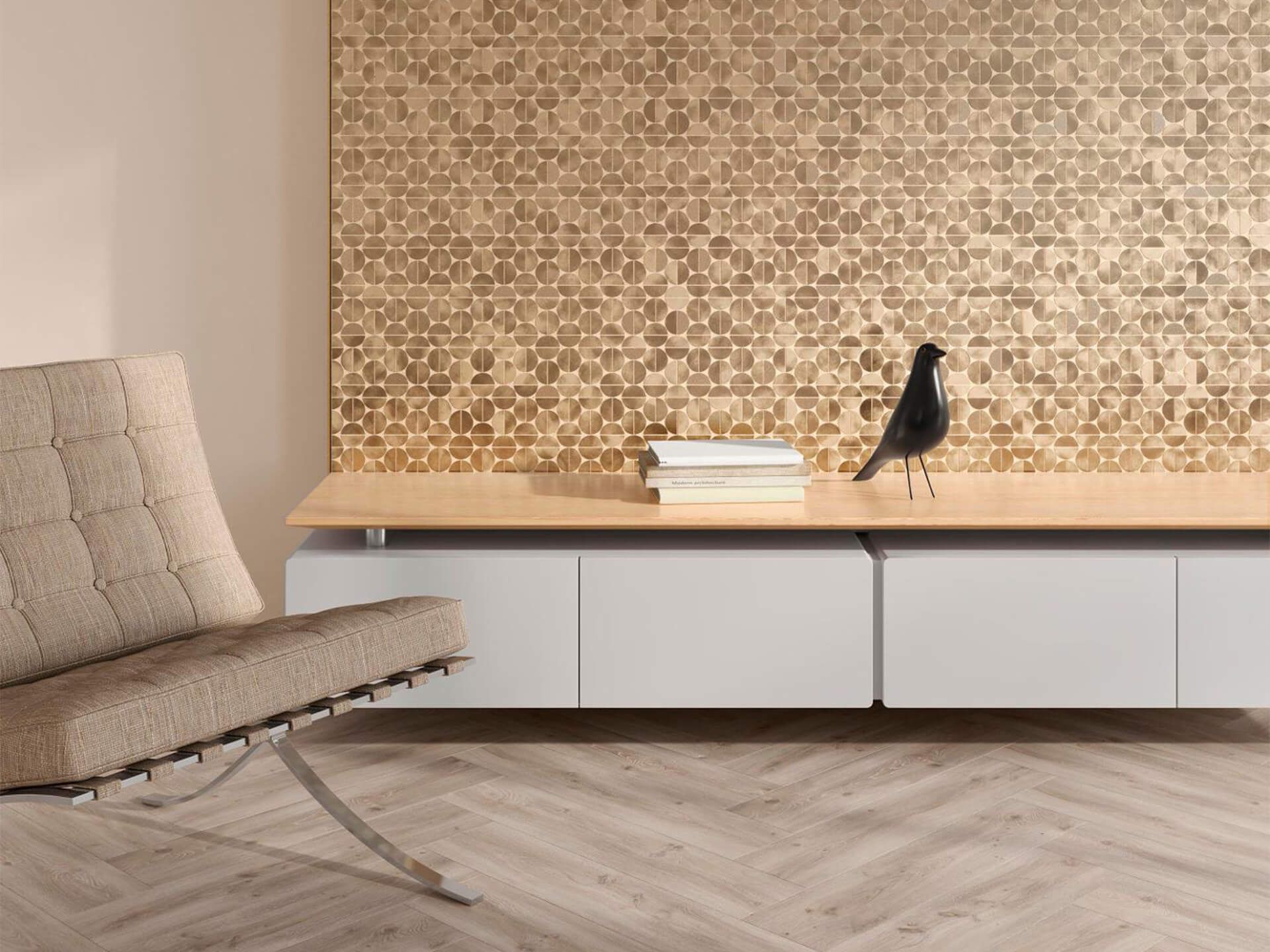 Sphere Gold Mosaic (13x12x2-mm | gloss)