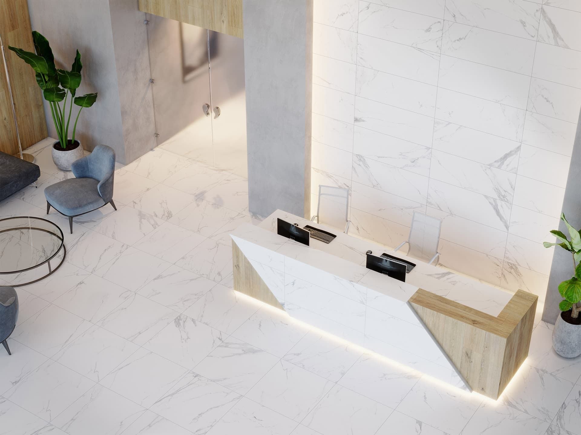 Artic White Floor Tile (31x31x8.5-mm | matt)